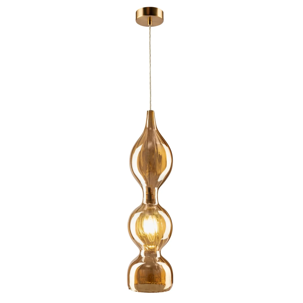 Светильник подвесной Crystal Lux IRIS SP1 B AMBER
