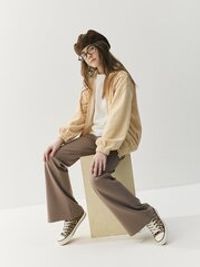 Брюки клеш "Тауп" облегченные 7+