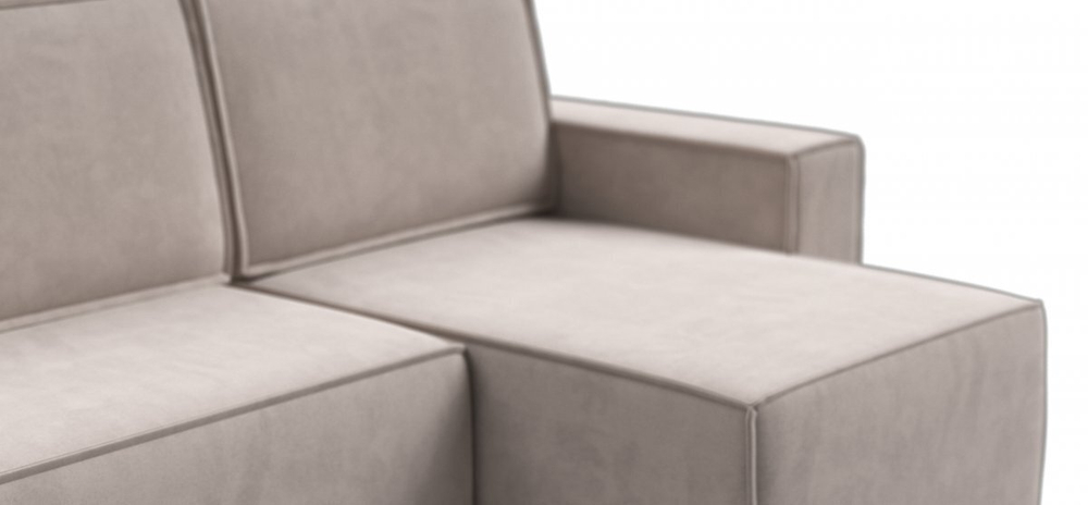 Угловой диван Норд Велюр Монолит латте