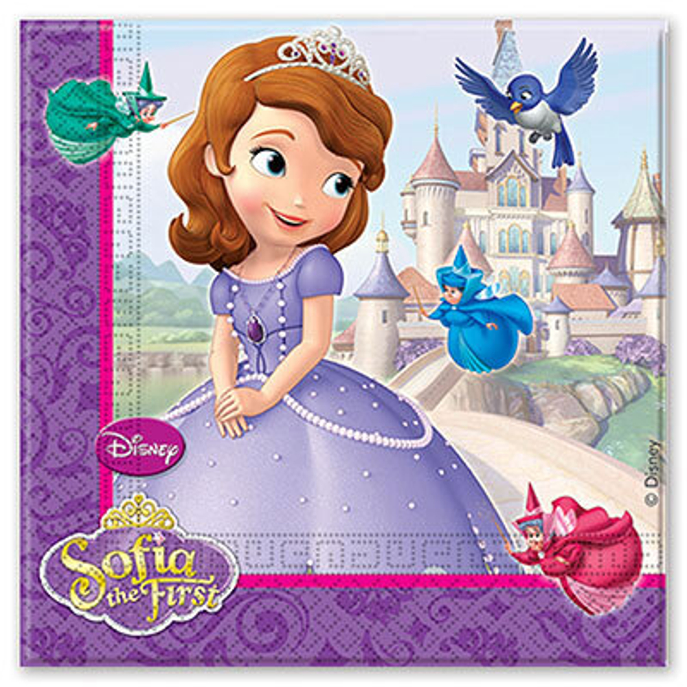 Салфетки бумажные  София  33 см  20 шт.