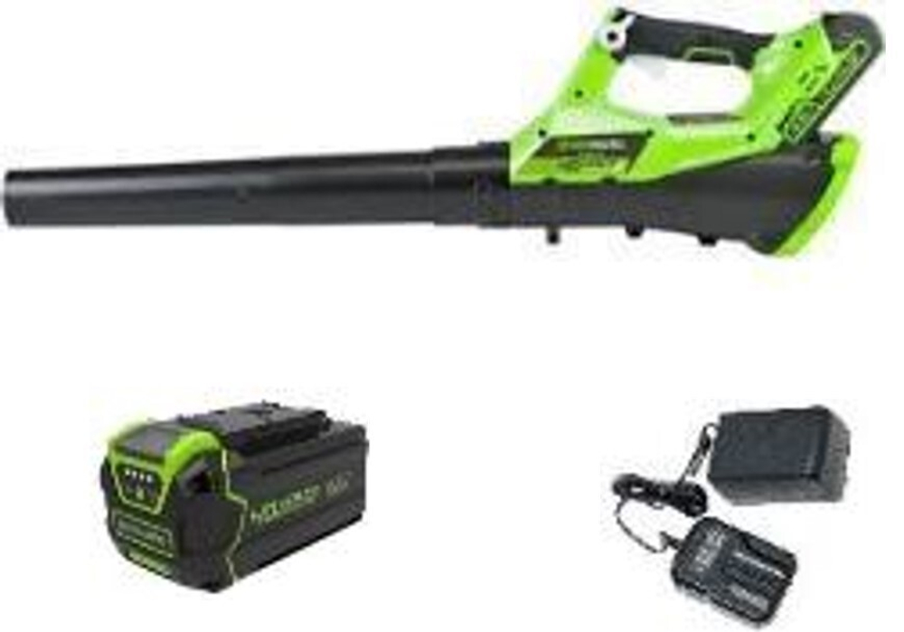 Воздуходувка аккумуляторная Greenworks Арт. 2400807UB, 40V, с 1хАКБ 4 Ач и ЗУ