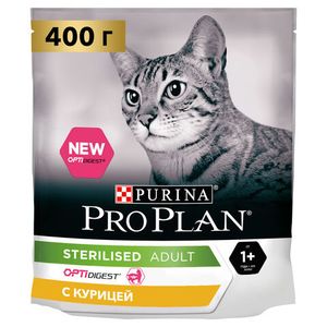 Сухой корм для кошек Pro Plan Sterilised для стерилизованных кошек с курицей