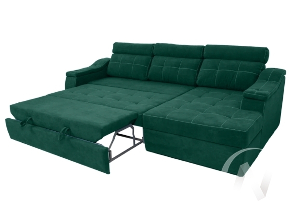 Диван угловой правый Бруно ДКУ-О NEW (Storm 626; 2 категория)