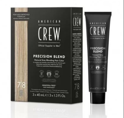 Краска для седых волос Аmerican Сrew Precision Blend Блондин 7/8, 3*40 мл