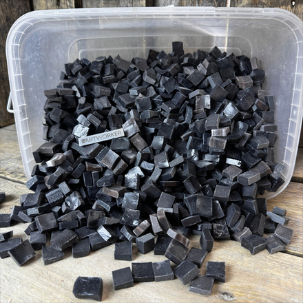V1.K.black-brown смальта разноформатная колотая черно-коричневых оттенков
