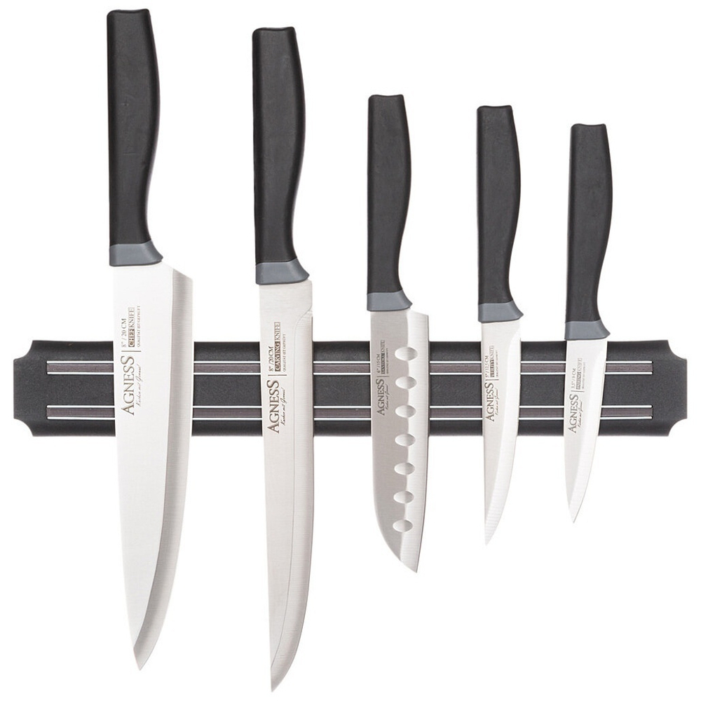 Набор ножей 6 предметов с магнитым держателем "Corrida"