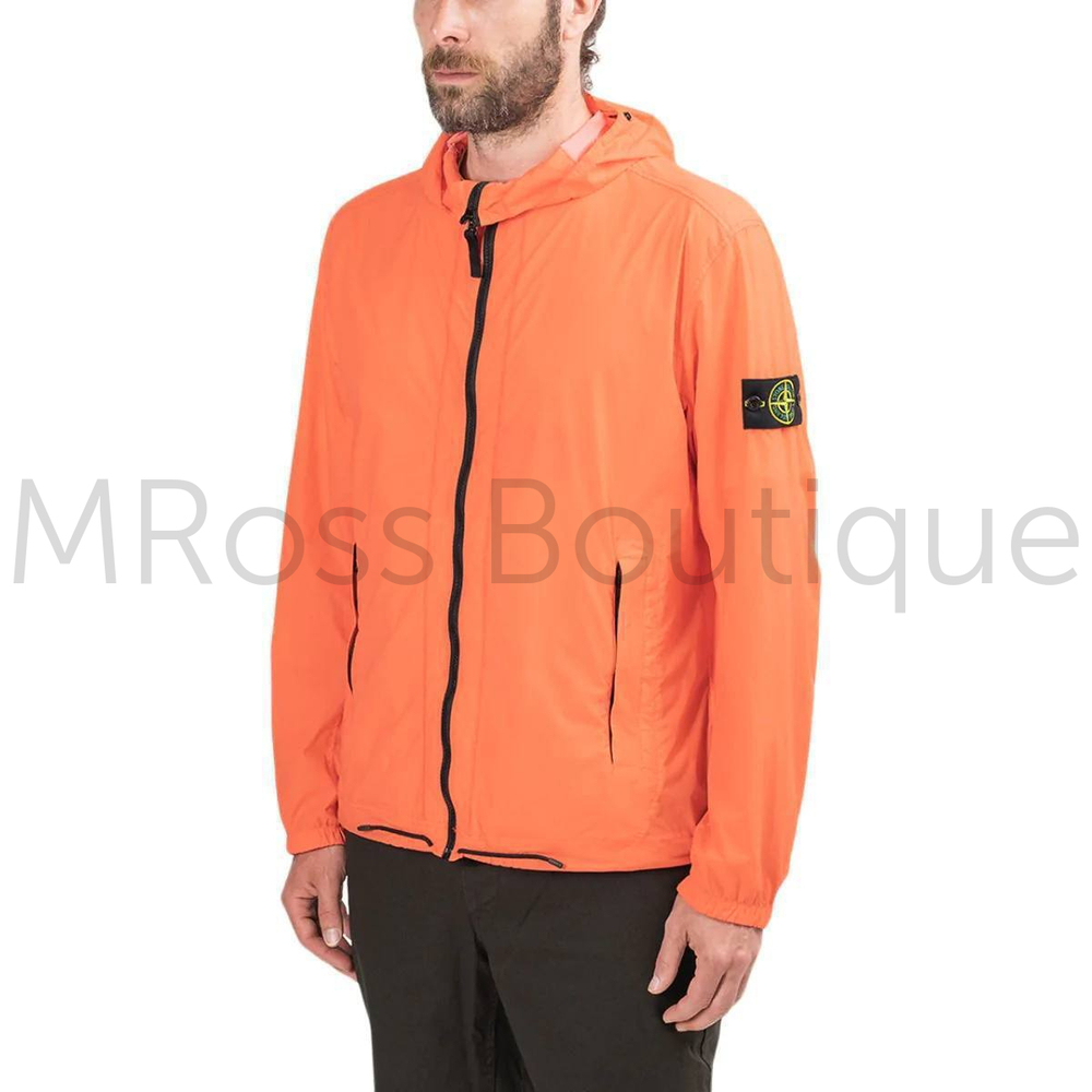 Мужская оранжевая ветровка  Stone Island Skin Touch Nylon-TC