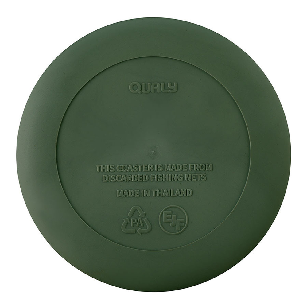 Набор подставок 2шт Qualy World Coaster зеленые