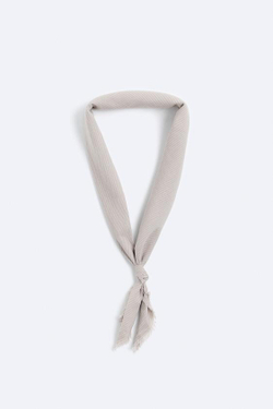 ZARA БАНДАНА В КЛЕТКУ, СЕРЫЙ