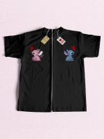 Парные футболки для влюбленных лило и стич