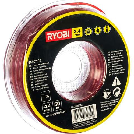 Леска для триммеров (2,4 мм; 50 м; круг) Ryobi RAC105 5132002642