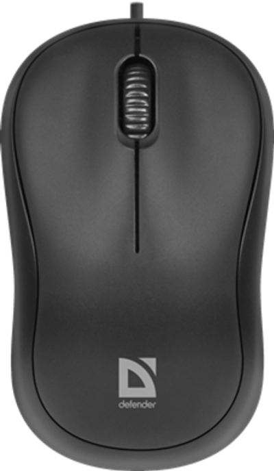 Мышь проводная Defender Patch MS-759 (Черный), USB 2кн, 1кл-кн, коробочка,  НОВИНКА!
