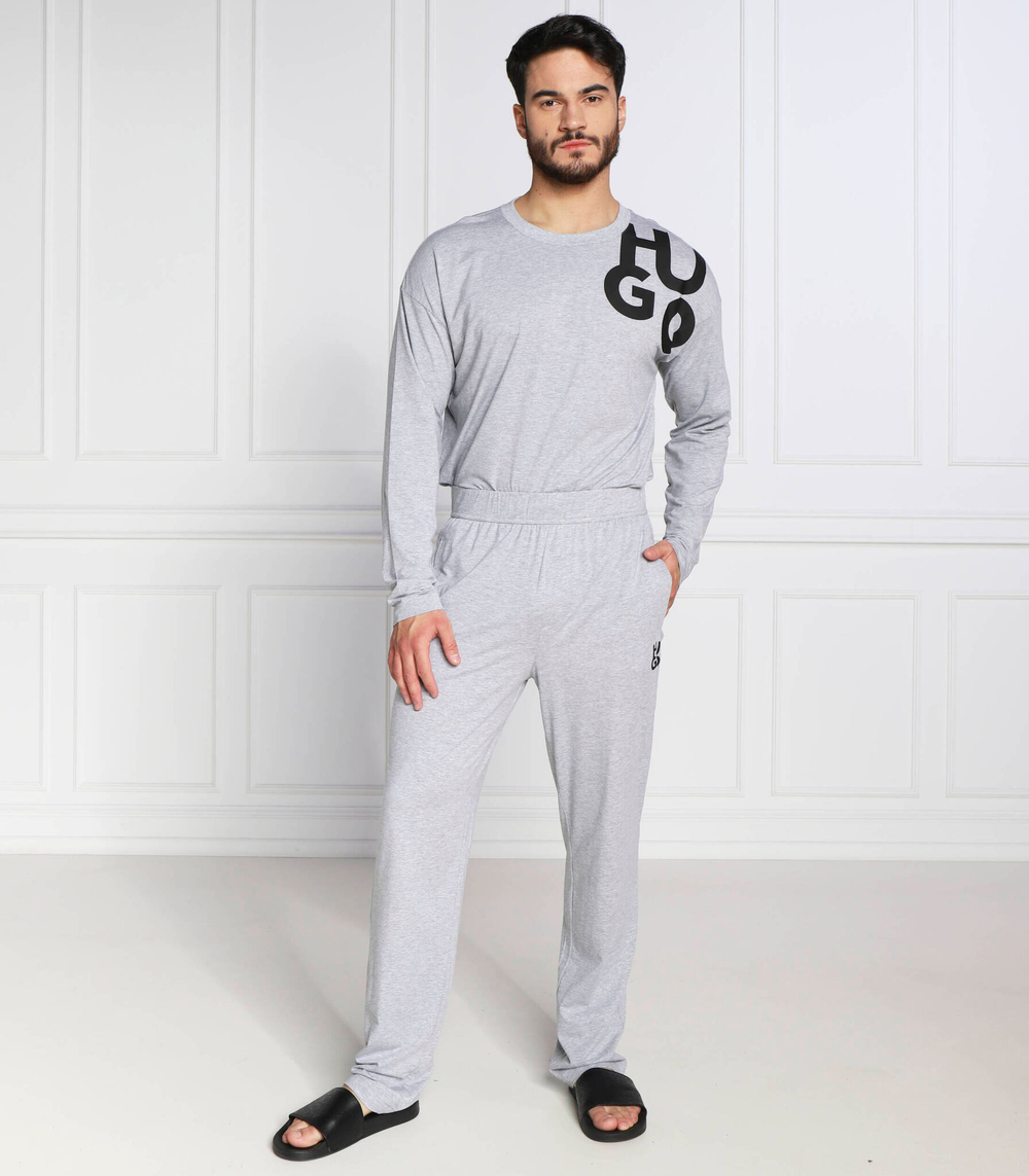 пижамы tagged long set Hugo Bodywear - серый(50478927)
