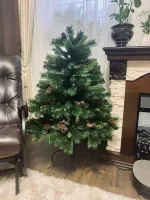 Ель с шишками "Байкальская" (леска+пвх) 120 см / 1,2 м