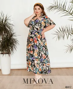 Платье 434Б-Синий Minova