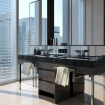 Рамка на 3 поста Acrylic (черный) W0032708