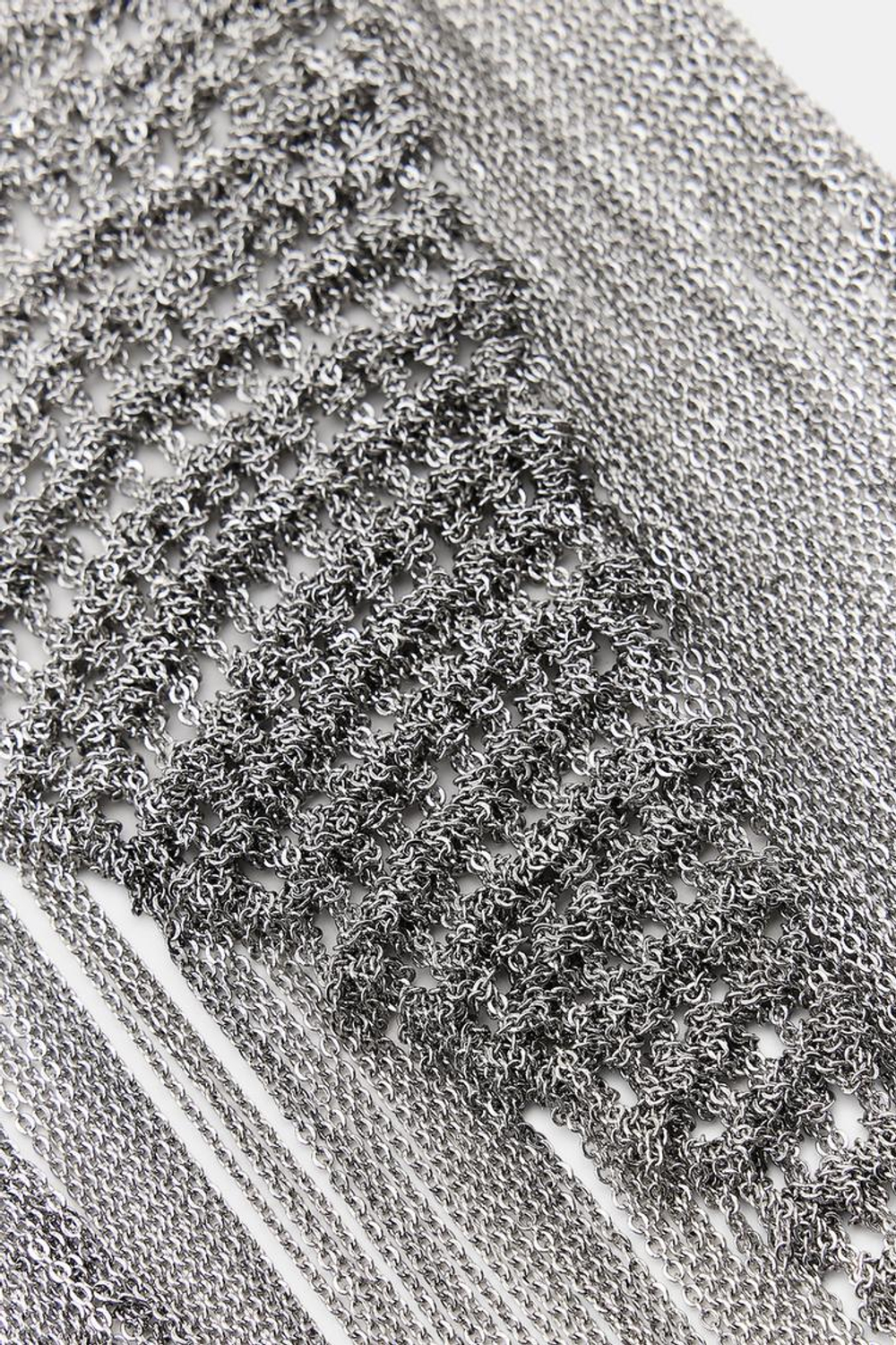 ZARA ОБЪЕМНОЕ ОЖЕРЕЛЬЕ, СЕРЕБРИСТЫЙ