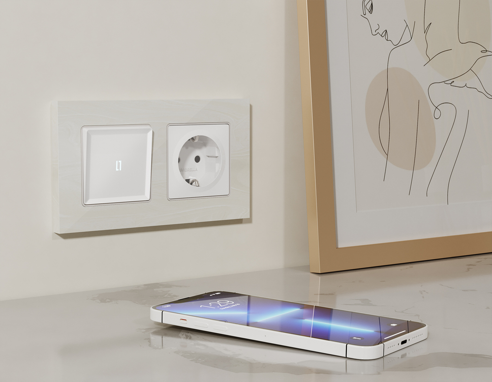 MA126010 Комплект механизма электрической розетки ALFA Белый матовый с/з на винтовых зажимах QUANT (AP1260, VM141)