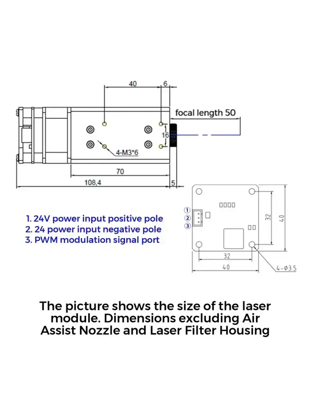 Twotrees Выходная мощность лазера 10 Вт Комплект лазерного модуля для TTS-55 Pro Обновление пользователя
