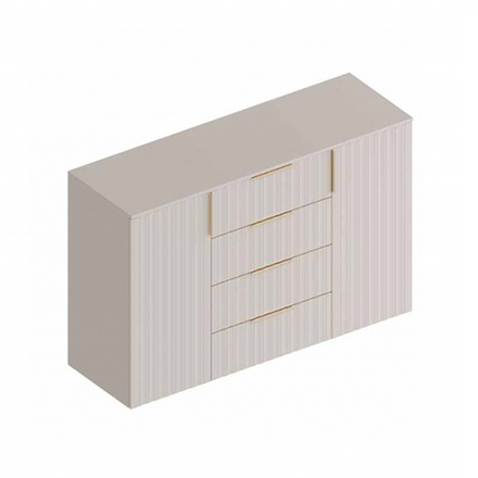 Тефия Комод 4 ящика и 2 створки