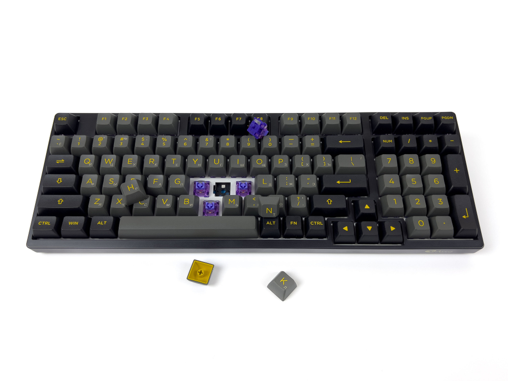 Игровая клавиатура AKKO 3098N (Blue&White/RGB/Hot-Swap/3 Modes, TTC Honey Switch)