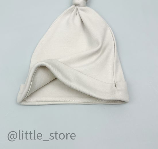 Шапочка однослойная, Бежевая