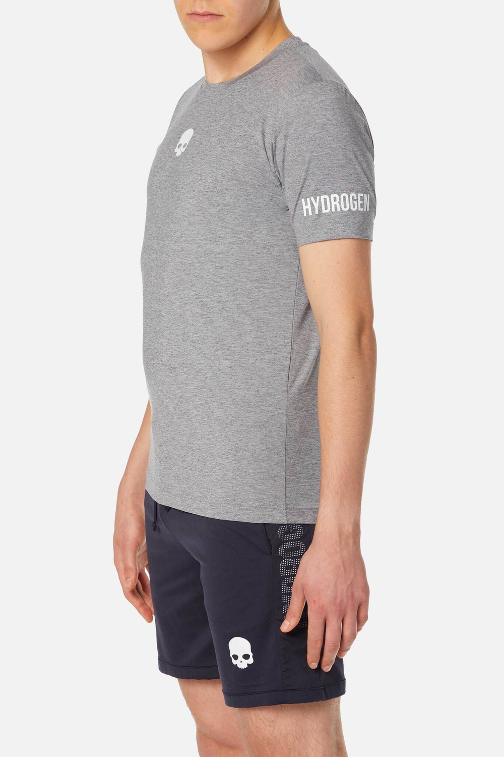 Мужская футболка HYDROGEN MESH RUBBER SKULL TECH T-SHIRT (D00006-015)