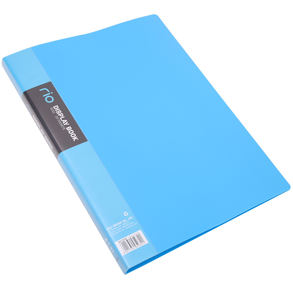 Папка с файлами DELI "Rio" на 20 вкладышей, ассорти