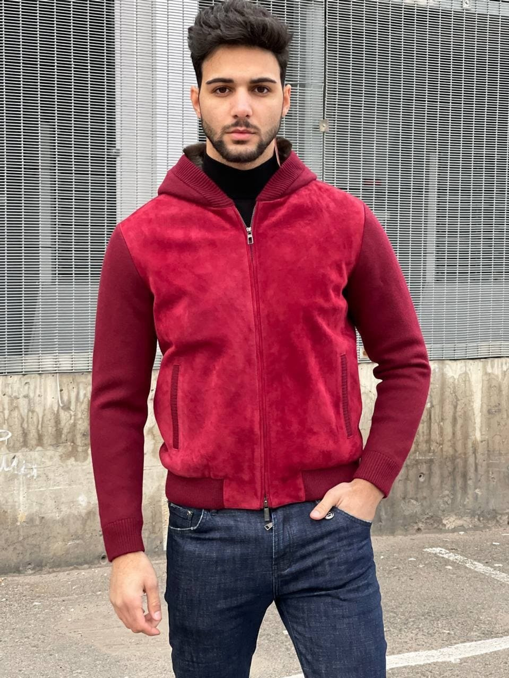 Замшевая куртка с мехом Loro Piana