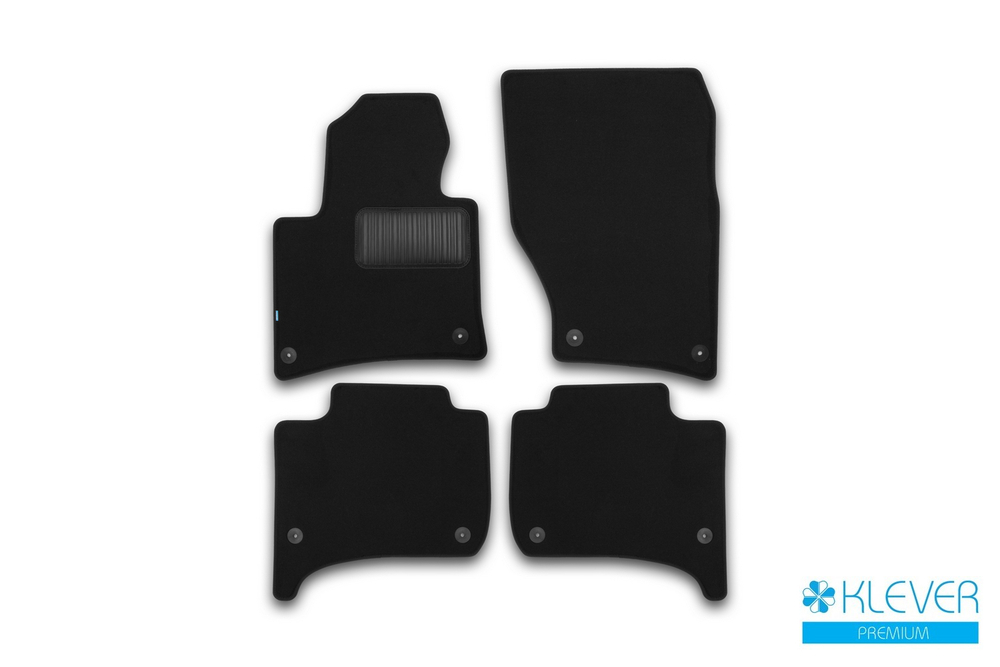 Коврики в салон для VOLKSWAGEN Touareg 2010-2014, 2014-2018, внедорожник , 4 шт. (текстиль) KVR03513622110KH