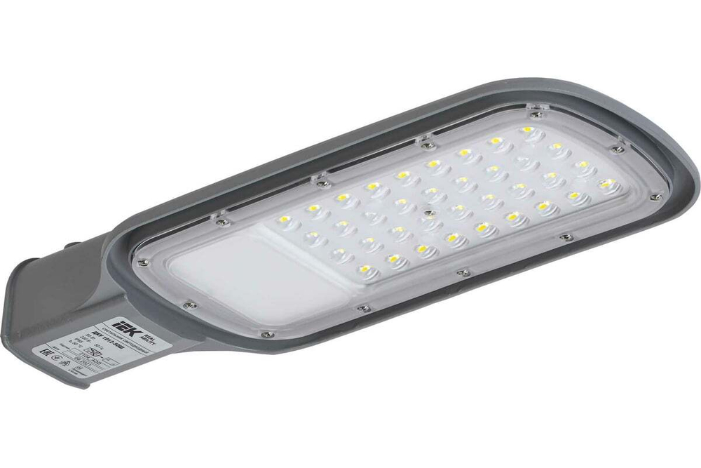 Светильник LED консольный ДКУ 1012-50Ш 5000К IP65 серый IEK