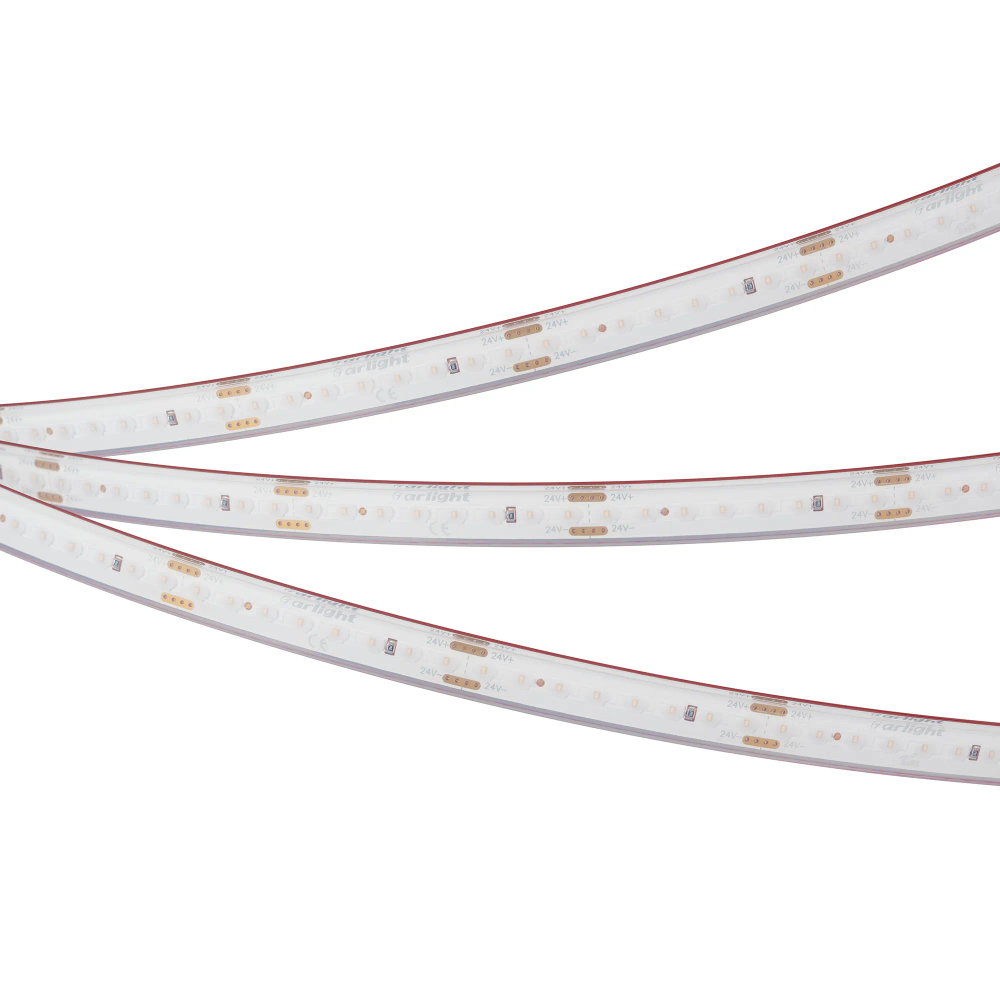 Светодиодная лента герметичная DOT-PFS-X160-10mm 24V Warm2700 (12 W/m, IP68, 5m) (Arlight, 5 лет) 051595