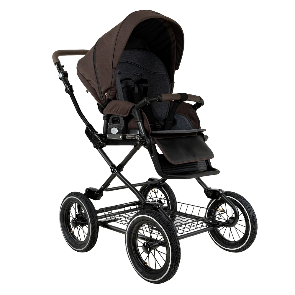 Коляска 2 в 1 ROAN BASS NEXT 2.0 CLASSIC d12 Turkish Coffe
