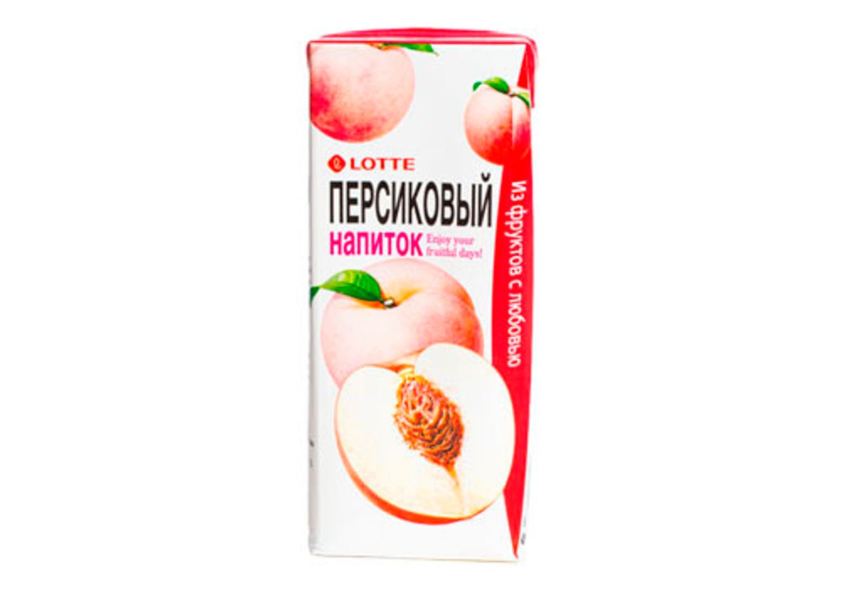 Напиток ЛОТТЕ со вкусом персика, 190мл