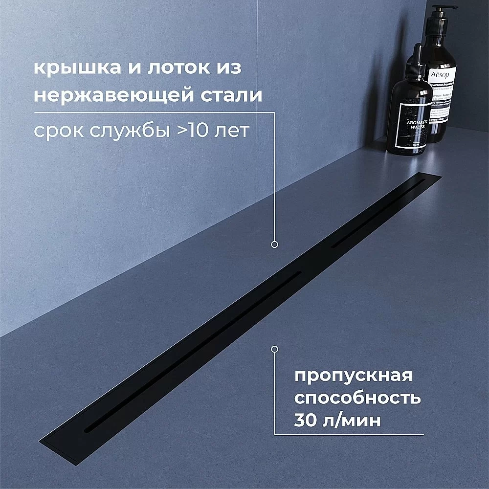 Душевой трап RGW SDR-52B 76215280-04 80 черный