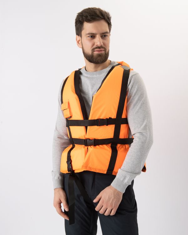 Жилет страховочный СТ ткань Оксфорд цвет Оранжевый