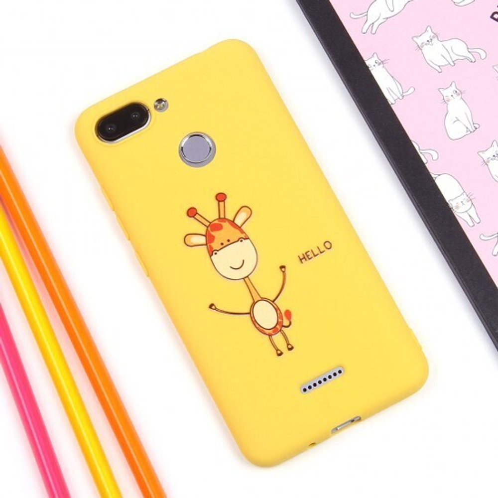 Чехол ТПУ для Xiaomi Redmi 6, 011348 розовый