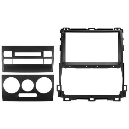 Комплект рамки с разъёмами 9"+can Toyota Prado 120 2002-2009 большая рамка со вставками снизу - Car-Smart 8001F3