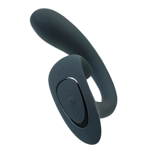 Темно-серый вибратор для G-стимуляции Satisfyer G for Goddess 1