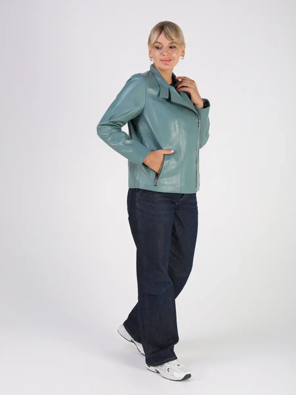 Кожаная куртка демисезонная косуха