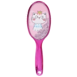 Расческа массажная зеркальная «Animals», милые котики, микс 4 цвета, 7*23.5 см (блистер Ultramarine)