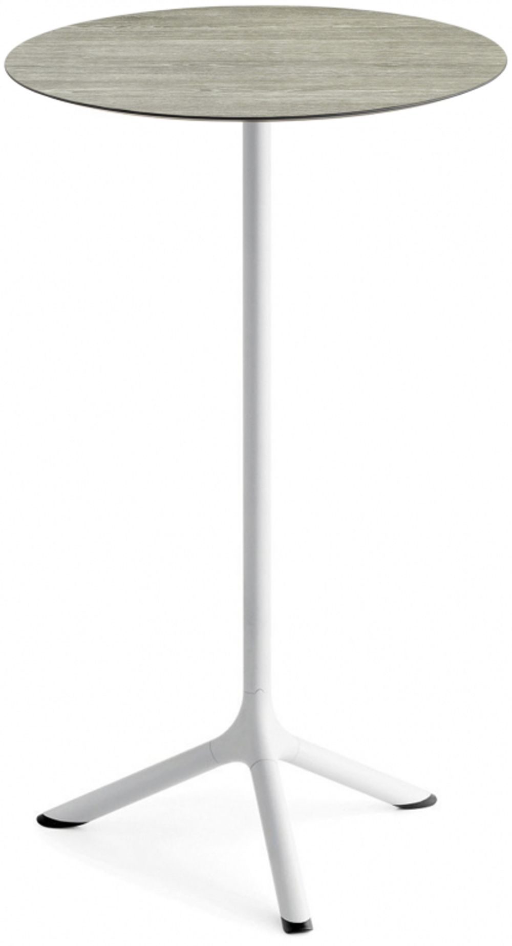 Стол ламинированный барный складной Scab Design Tripe Folding, белый, состаренный серый дуб