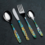 4154437 Набор столовых приборов детский «Джунгли», 4 предмета, с деколью