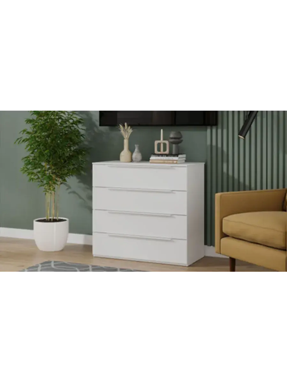 Комод для одежды Белый Жемчуг 90х45х84 см