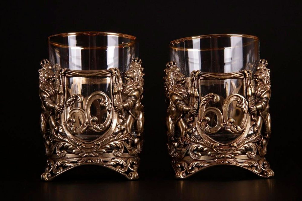 Набор стаканов для виски "Юбилейный" (35,40,45,50,55,60,65,70 Лет) 2 шт.