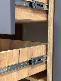 Комод 3 ящика 2 створки «Байкал» Графит