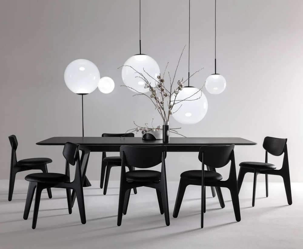 Стул Slab Black Upholstered