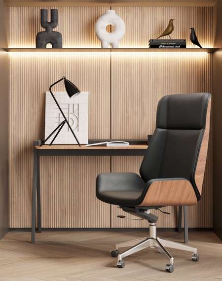 Кресло руководителя TopChairs Crown SN черный