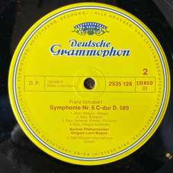 Винтажная виниловая пластинка LP Schubert Шуберт, Lorin Maazel 4. Tragische Und 6. Symphonie (Германия 1973)