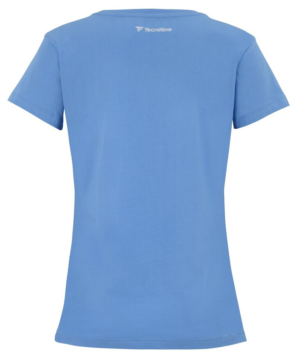 Футболка для девочки Tecnifibre Club Cotton Junior - azur